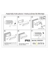 SOLDEN * APLIQUE EXTERIOR HORIZ.BLANCO  LED IP65 - 9W - 3000K